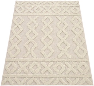 PACO HOME, Paco Home Hochflor-Teppich »Genua 743«, rechteckig, 34 mm Höhe, Uni Farben, Hoch-Tief Effekt, modernes Design, sehr weicher Flor, ideal im Wohnzimmer & Schlafzimmer, 