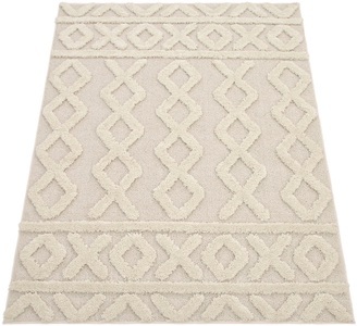PACO HOME, Paco Home Hochflor-Teppich »Genua 743«, rechteckig, 34 mm Höhe, Uni Farben, Hoch-Tief Effekt, modernes Design, sehr weicher Flor, ideal im Wohnzimmer & Schlafzimmer, 
