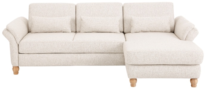 Home affaire Ecksofa »Palazzo«, incl. Sitztiefenverstellung, wahlweise mit Bettfunktion und Stauraum,Federkern