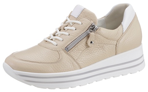 Waldläufer, Waldläufer Plateausneaker »H-LANA«, mit Reissverschluss, Komfortweite H (=sehr weit), 
