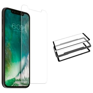 nevox, Nevox NEVOGLASS mit EASY APP, Schutzfolie transparent/schwarz, iPhone 12 Pro, nevox Displayschutzfolie »NEVOGLASS«, für iPhone 12 Pro / iPhone 12