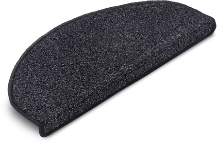 Hanse Home Exclusiv, Hanse Home Exclusiv Stufenmatte »Liberty«, halbrund, 7 mm Höhe, Unifarben, Strapazierfähig, Flur, Wohnzimmer, Kräftige Farben, Kettelung, Pflegeleicht, Meliert, Treppe, Gekettelt, Set mit 15 Stufenn, Hanse Home Exclusiv Stufenmatte »Liberty«, halbrund, 7 mm Höhe, Uni, robust, kräftige Farben, Meliert, Treppe, Gekettelt, 15 er Set