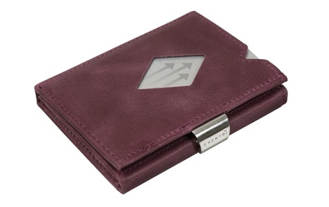Exentri, EXENTRI Portemonnaie Wallet, Material, Exentri Wallet Leder Violett für 10 Karten
