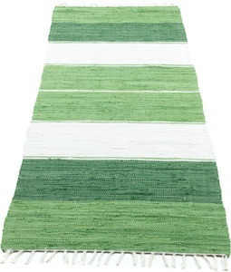 THEKO, THEKO Läufer »Stripe Cotton«, rechteckig, 5 mm Höhe, Teppich-Läufer, Flachgewebe, reine Baumwolle, handgewebt, mit Fransen, THEKO Läufer »Stripe Cotton«, rechteckig, 5 mm Höhe, Handweb Flachgewebe, reine Baumwolle, handgewebt, mit Fransen