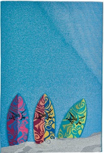 Sansibar, Sansibar Teppich »Rantum Beach SA-018«, rechteckig, 5 mm Höhe, Flachgewebe, modernes Design, Motiv Surfbretter, Sansibar Teppich »Rantum Beach SA-018«, rechteckig, 5 mm Höhe, Flachgewebe, modernes Design, Motiv Surfbretter, Outdoor geeignet