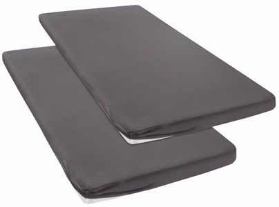 MY HOME, Spannbettlaken »Jersey«, my home, my home Spannbettlaken »Litschi«, (2 St.), für Topper auf Boxspringbetten geeignet, 100% Baumwolle, Topper Spannbettlaken aus Jersey mit Gummizug, Made in Green zertifiziert