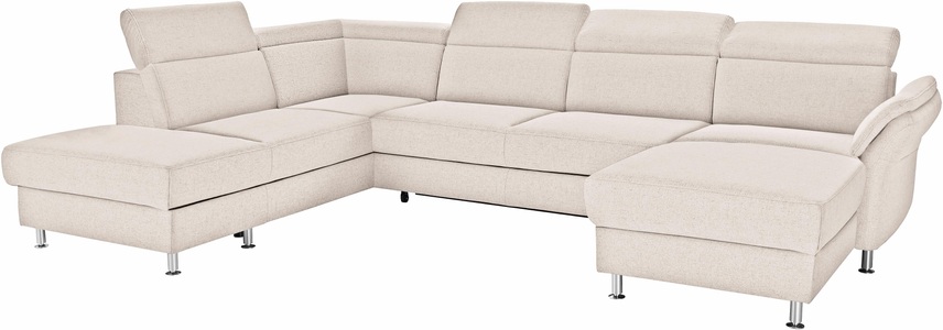 SIT&MORE, sit&more Wohnlandschaft, sit&more Wohnlandschaft »Avignon U-Form« wahlweise mit Bettfunktion und Stauraum, inklusive Kopfteilverstellung