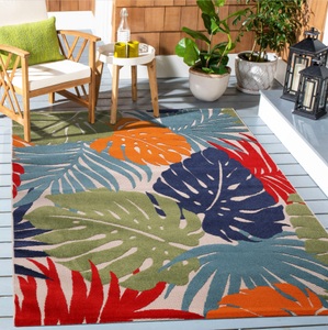 Sanat, Sanat Teppich »Floral«, rechteckig, 6 mm Höhe, In- und Outdoor geeignet, florales Design, Balkon, Terasse, Sanat Teppich »Floral Outdoor«, rechteckig, 6 mm Höhe, In- und Outdoor geeignet, florales Design, Balkon, Terasse