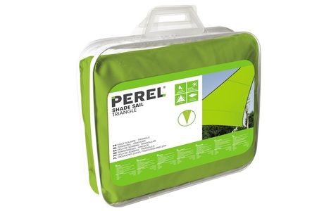 Perel, Perel Sonnensegel Dreieck, Tiefe: 360 cm, 