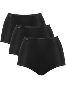 undefined, Sloggi Damen-Taillenslip 24/7 Microfibre im 3er-Pack, Sloggi - Slip Casual, für Damen, Schwarz, Größe 52