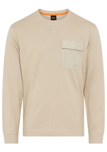 BOSS ORANGE Langarmshirt »Te protective«, Rundhalsausschnitt, Brusttasche, relaxed fit