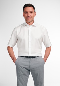 Eterna, ETERNA KURZARM HEMD COMFORT FIT COVER SHIRT TWILL CHAMPAGNER UNIFARBEN, 