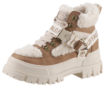 Buffalo, Buffalo Schnürboots »ASPHA«, mit Fellimitat-Besatz, Buffalo Schnürboots »ASPHA«, mit Fellimitat-Besatz