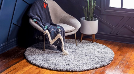 Myflair Möbel & Accessoires, Myflair Möbel & Accessoires Teppich »Top Shag«, rund, 32 mm Höhe, Myflair Möbel & Accessoires Hochflor-Teppich »Top Shag Lagerräumung«, rund, 32 mm Höhe, gewebt, melierte Optik, weich & kuschelig