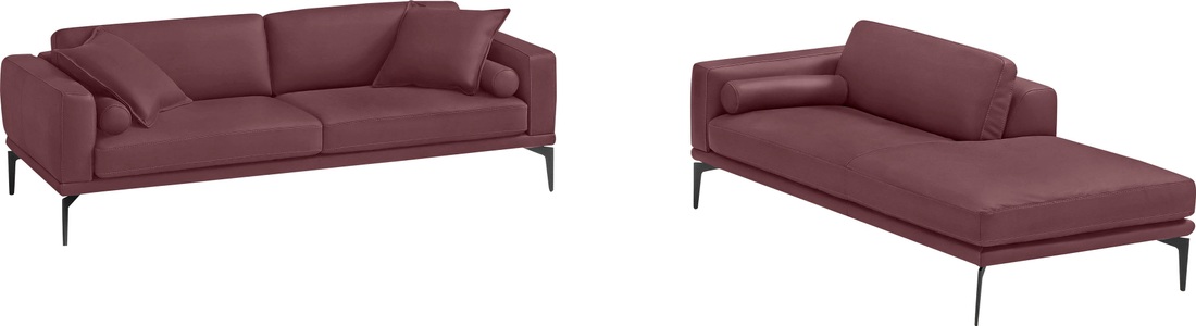 Egoitaliano, Egoitaliano Polstergarnitur »Masu«, Höhe der Rückenkissen und Sitztiefe verstellbar, 3 Rollkissen, Egoitaliano Polstergarnitur »Masu, Design trifft sensationellen Sitzkomfort«, Höhe der Rückenkissen und Sitztiefe verstellbar, 3 Rollkissen