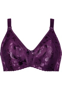 Naturana Minimizer-BH, Shaping-Effekt, breite Träger, feminin, bügellos, Satin, Blumenmuster