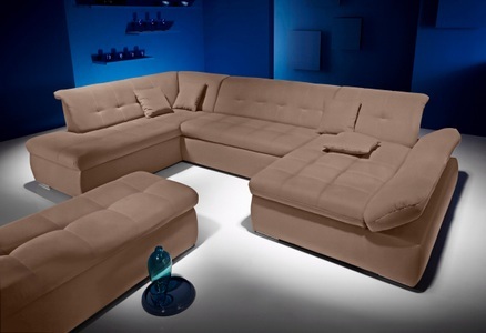 INOSIGN, INOSIGN Wohnlandschaft, wahlweise mit Bett- und Armlehnfunktion, 