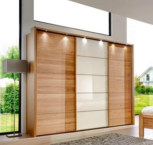 Wiemann, WIEMANN Schwebetürenschrank »Kufstein« mit Glas, WIEMANN Schwebetürenschrank »Kufstein«, mit Glas