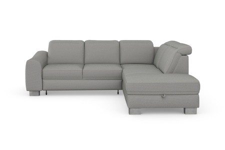 sit&more Ecksofa »Durness«, mit Federkern und hochwertigen Edelstahlfüssen, wahlweise mit Kopfteilverstellung, Bettfunktion und Stauraum oder mit Bettfunktion und Bettkasten