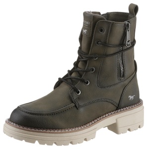 MUSTANG SHOES, Mustang Shoes Schnürboots, mit Reissverschluss für den bequemen Einstieg, 