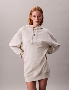 Calvin Klein Jeans Sweatkleid »LS MONOLOGO PREMIUM TERRY HOODIE«, Mit Rundhalsausschnitt, loose fit
