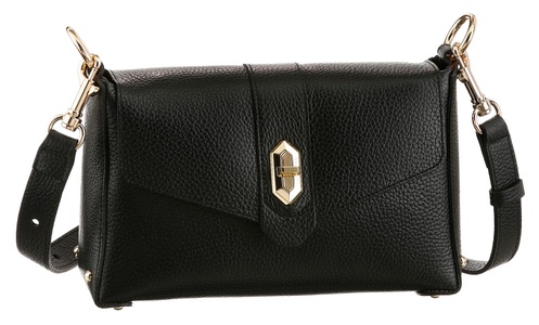 LANCASTER Paris, LANCASTER Paris Umhängetasche »Crossbody bag Foulonne Double«, aus Leder mit goldfarbenen Details, LANCASTER Umhängetasche »Crossbody bag Foulonne Double«, mit goldfarbenen Details