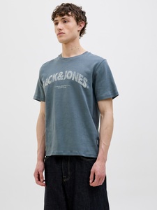 Jack & Jones T-Shirt »JORALMERIA BOLD BRANDING TEE SS CN«, mit Logo Druck