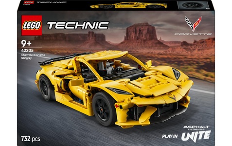 LEGO TECHNIC, Lego® Technic 42205 Chevrolet Corvette Stingray - Spielzeug Sportwagen ab 9 Jahren, LEGO® Spielbausteine »Technic Chevrolet Corvette Stingray 42205«, (732 St.)