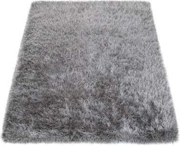 PACO HOME, Hochflor-Teppich, »Glamour 300«, Paco Home, rechteckig, Höhe 70 mm, maschinell gewebt, Paco Home Hochflor-Teppich »Glamour 300«, rechteckig, 70 mm Höhe, Uni Farben, mit weichem Glanz Garn, auch als Läufer erhältlich