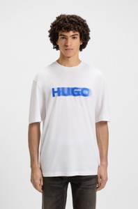 HUGO Blue T-Shirt »Nalax«, mit Logo-Druck