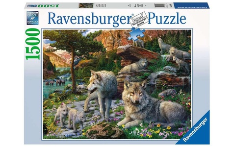 undefined, Ravensburger Puzzle 16598 - Wolfsrudel im Frühlingserwachen - 1500 Teile Puzzle für Erwachsene und Kinder ab 14 Jahren, Ravensburger Puzzle »Wolfsrudel«, (1500 tlg.)