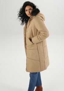 ANISTON SELECTED, Aniston SELECTED Steppmantel, mit abnehmbarem Fellimitat an der Kapuze - NEUE KOLLEKTION, Aniston SELECTED Steppmantel, mit abnehmbarem Fellimitat an der Kapuze - NEUE KOLLEKTION