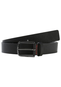 HUGO, HUGO Ledergürtel »Gurth-Gr_Sz35«, Schliesse mit Logo-Gravur
