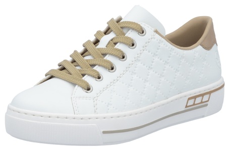 Rieker, Rieker Plateausneaker, mit harmonischen Kontrastdetails, Rieker Plateausneaker, harmonischen Kontrastdetails, Freizeitschuh, Halbschuh, Schnürschuh