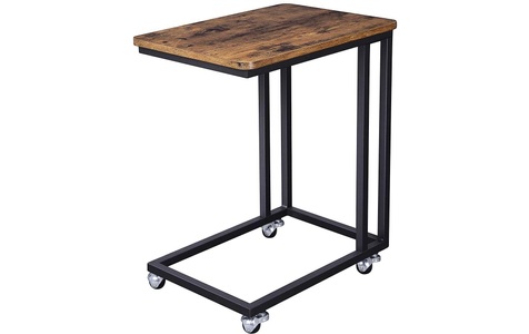 Vasagle, Vasagle - SONGMICS Beistelltisch, Mobiler Kaffeetisch, Vintage Sofatisch, Abstelltisch für Kaffee, Snacks, Tablet, Stabil mit Metallbeine, Einfache Montage, 50 x 62 x 35cm (B x H x T), LNT50X, Vasagle Beistelltisch