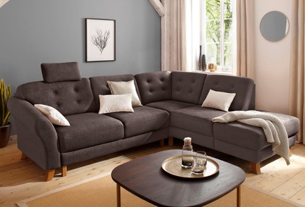 HOME AFFAIRE, Home affaire Ecksofa »Trondheim«, mit Federkern, Home affaire Ecksofa »Trondheim L-Form«, mit Federkern