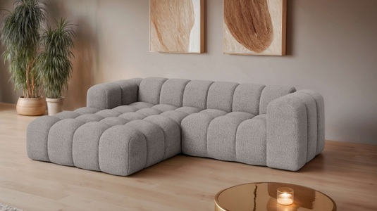 GOODproduct, GOODproduct Ecksofa »KALLIE Design-Sofa mit Wellenunterfederung, Bubble-Optik, 248/186/72cm« moderne Steppung, hoher Sitzkomfort und modernes Design, GOODproduct Ecksofa »KALLIE L-Form, 248 cm - OTTO. Verlässliche Qualität.« Bubble Optik, moderne Steppung, hoher Sitzkomfort
