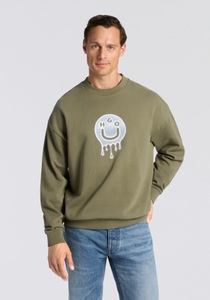 HUGO Blue Sweatshirt »Newirex« Rundhalsausschnitt, regular fit, Logodruck