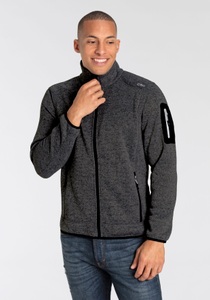 CMP Strickfleecejacke »MAN JACKET FIX HOOD«, mit Kapuze