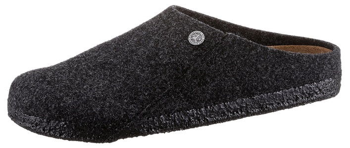 Birkenstock, Birkenstock Zermatt Hausschuhe Herren, Birkenstock Hausschuh Zermatt für Damen und Herren aus Wollfilz schwarz