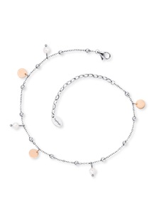 Engelsrufer, Engelsrufer Fusskette »Little Joy Bicolor, ERFS-LILJOY-PE-BI«, ERFS-LILJOY-PE-BI