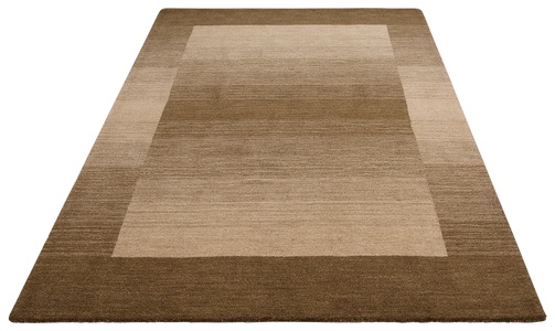 THEKO EXKLUSIV, Wollteppich, »Gabbeh Super«, Theko Exklusiv, rechteckig, Höhe 9 mm, handgewebt, THEKO Wollteppich »Gabbeh Super, Handweb Teppich, Bordüre, reine Wolle, handgewebt«, rechteckig, 9 mm Höhe, Schlafzimmer, Wohnzimmer, Esszimmer, auch als Läufer und Bettumrandung