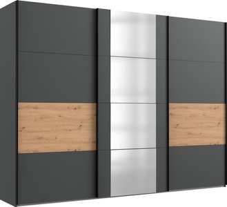 Wimex, Wimex Schwebetürenschrank »Barmbek«, mit 2 Stoffboxen und zusätzlichen Einlegeböden, Wimex Schwebetürenschrank »Barmbek Schlafzimmerschrank BESTSELLER Garderobenschrank«, Kleiderschrank mit 2 Stoffboxen und 2 zusätzlichen Böden, Spiegeltür
