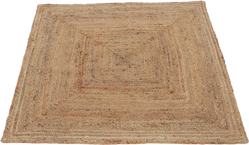 carpetfine Teppich »Nele«, rechteckig, 6 mm Höhe, Wendeteppich 100% Jute in rechteckig und quadratisch, Wohnzimmer