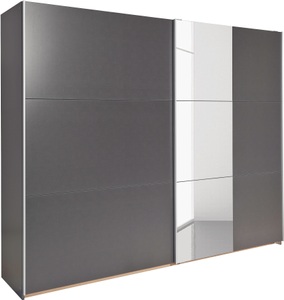 rauch BLUE, rauch BLUE Schwebetürenschrank »Kronach«, rauch Schwebetürenschrank »Kleiderschrank Drehtürenschrank Schrank Garderobe KRONACH TOPSELLER«, mit Spiegel und viel Stauraum, Metallgriffleisten, MADE IN GERMANY