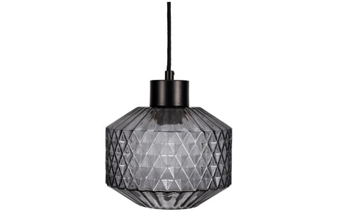 Pauleen, Pauleen - Pendelleuchte Gleaming Smoke 1x E27, Rauchglas / Schwarz, Pauleen Pendelleuchte »Gleaming Smok«, Leuchtmittel E27 ohne Leuchtmittel