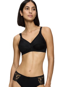 Triumph Bügelloser BH »Doreen + Cotton 01 N«, Cup B-E, ungepolsterte Cups, Lochstickerei
