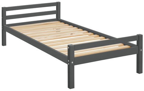 LÜTTENHÜTT, Lüttenhütt Kinderbett »Alpi«, Einzelbett aus schönem massivem Kiefernholz, inklusive Lattenrost, in verschiedenen Farbvarianten enthältlich, Liefefläche 90x200 cm, GOODproduct Kinderbett »Alpi« Einzelbett aus schönem Kiefernholz, Lattenrost, Liegefläche 90x200 cm