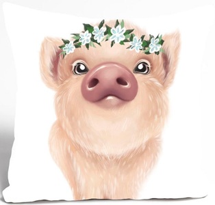 queence Kissenhülle »Bango«, (1 St.), süsses Schweinchen