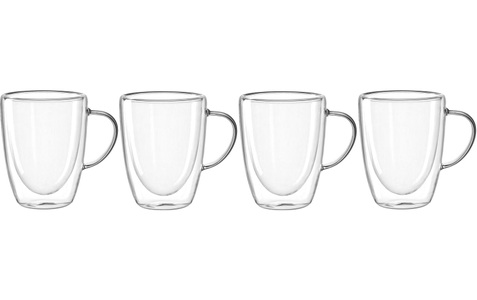 LEONARDO Latte-Macchiato-Glas »Duo 300ml«, (4 tlg.)